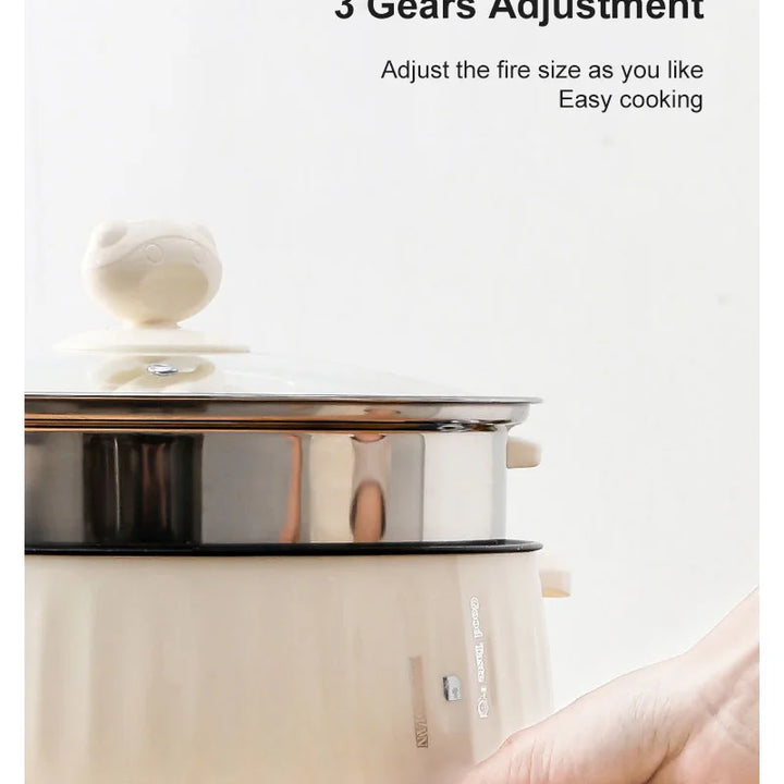 220V Multi Cookers Single/Double Layer Electric Pot 1-2 People Household Non-stick Pan Hot Pot Rice Cooker Cooking Appliances