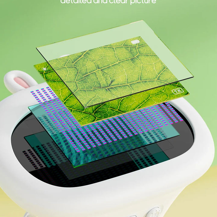 Microscope for Kids Children Microscope with 2 Inch Screen 1000x Zoom Mini Handheld Microscope Camera Christmas Birthday Gifts